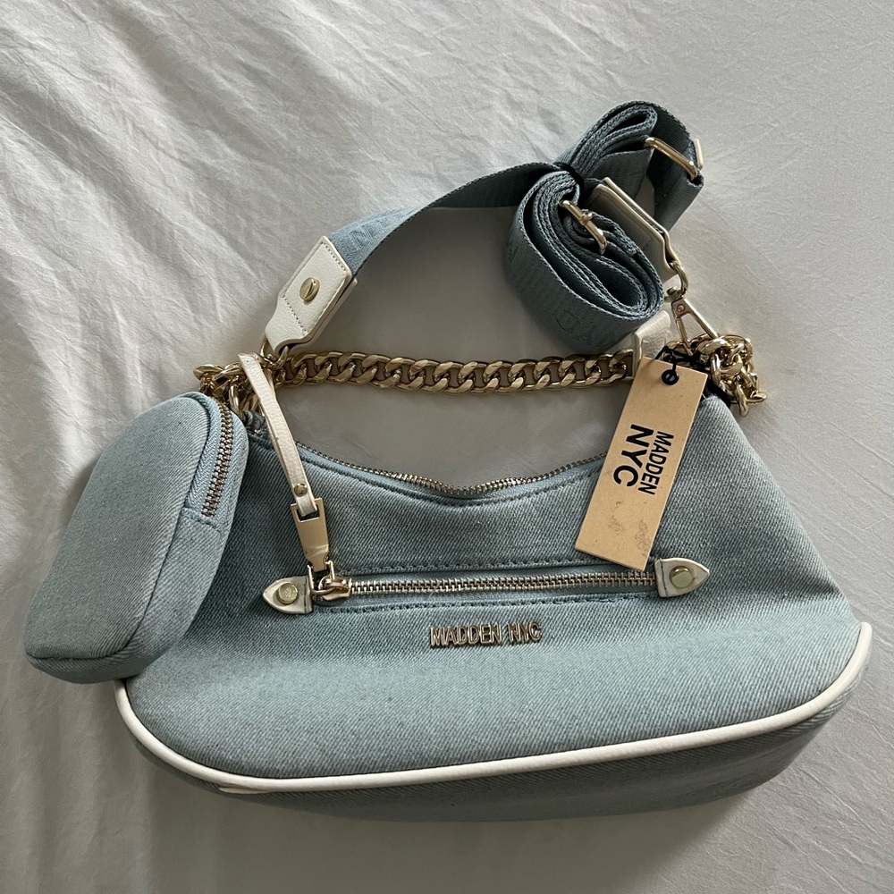 Denim Shoulder and/ or Crossbody Bag